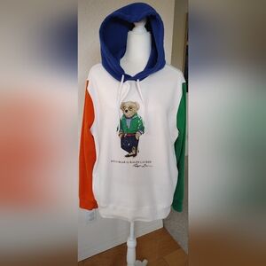 Polo by Ralph Lauren Men's Colorblock Bear Hoodie